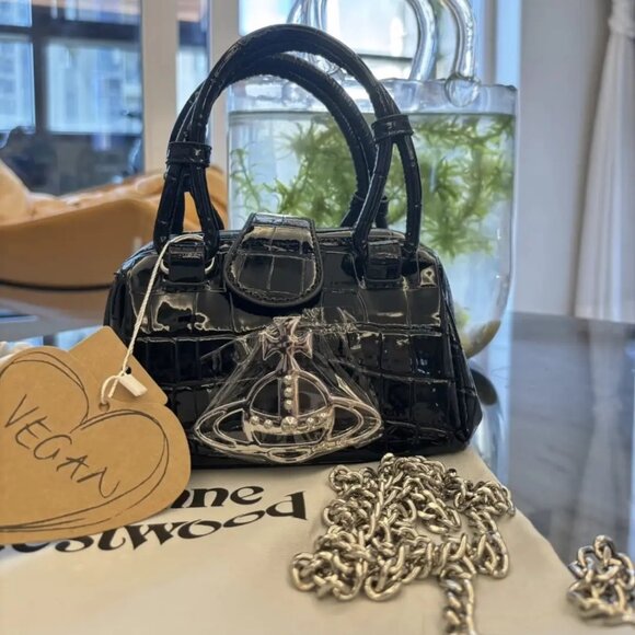 Vivienne Westwood Pamela Mini Handbag In Black - Picture 1 of 6